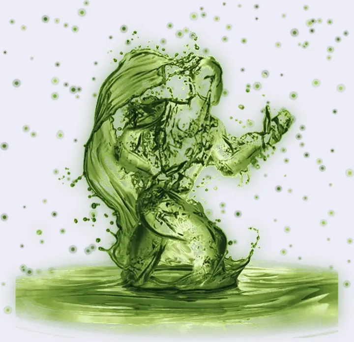 Remi in mold colors, crouched and ready