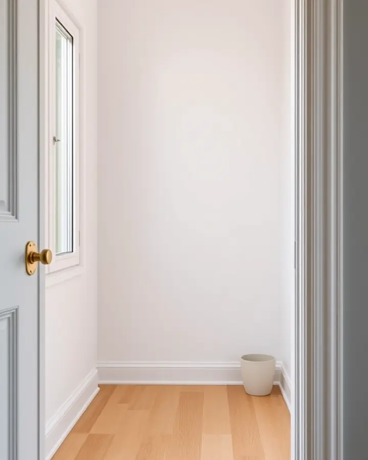 Illustration: A rebuilt room after mold remediation: new drywall, fresh paint and a light wood floor